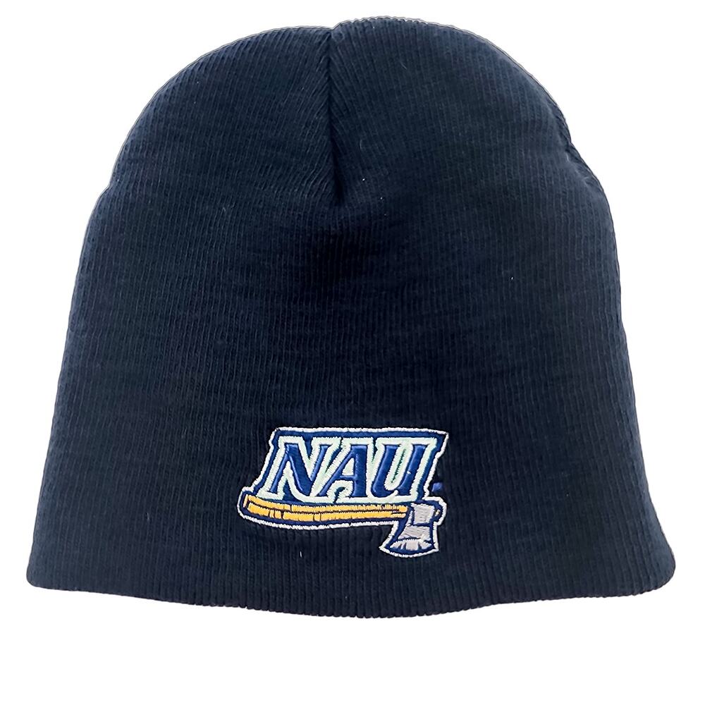 Northern Arizona University Beanie Adidas Hat One Size NAU Knit Cap Blue
